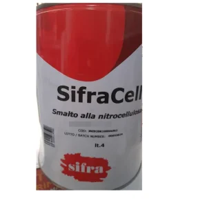 Hete Deal Smalto industriale alla nitrocellulosa Sifracell Nero opaco 4lt 8439